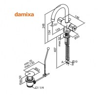 MEZCLADOR LAVABO TITAN DAMIXA